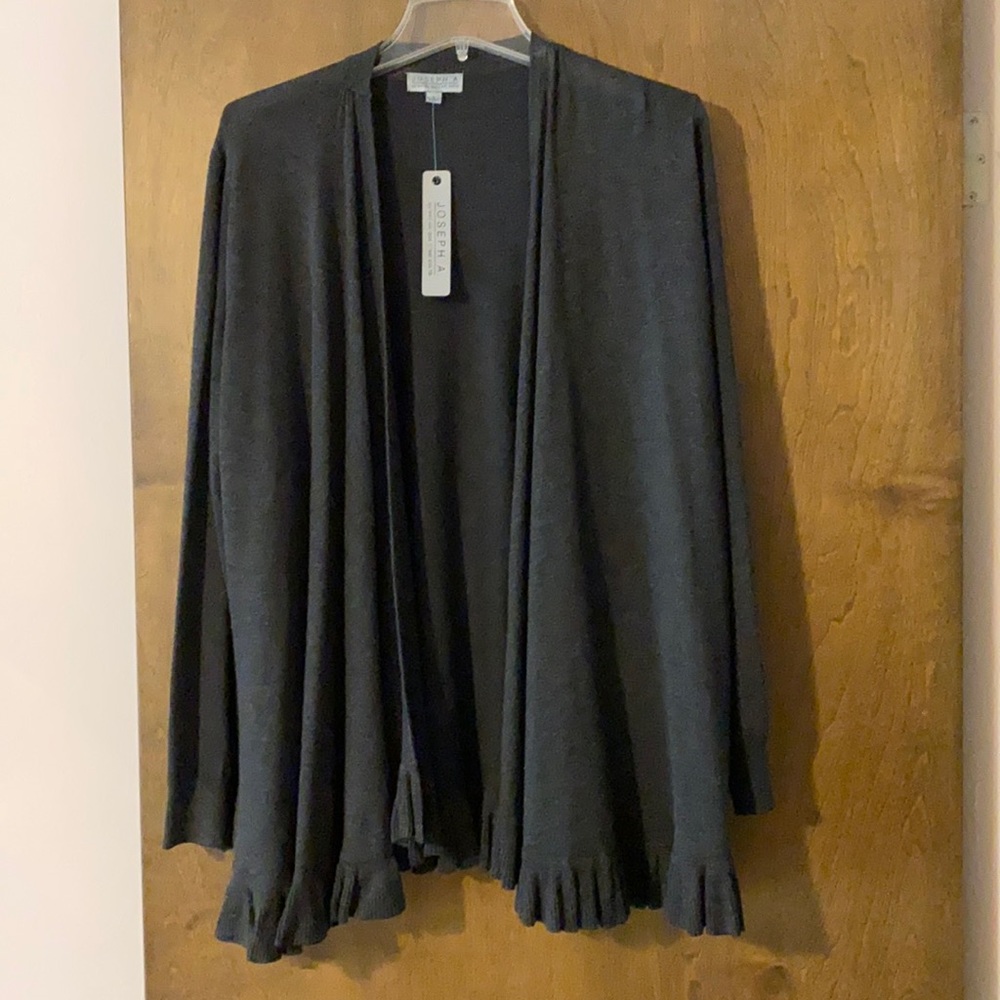 Joseph A. Charcoal Heather cardigan
